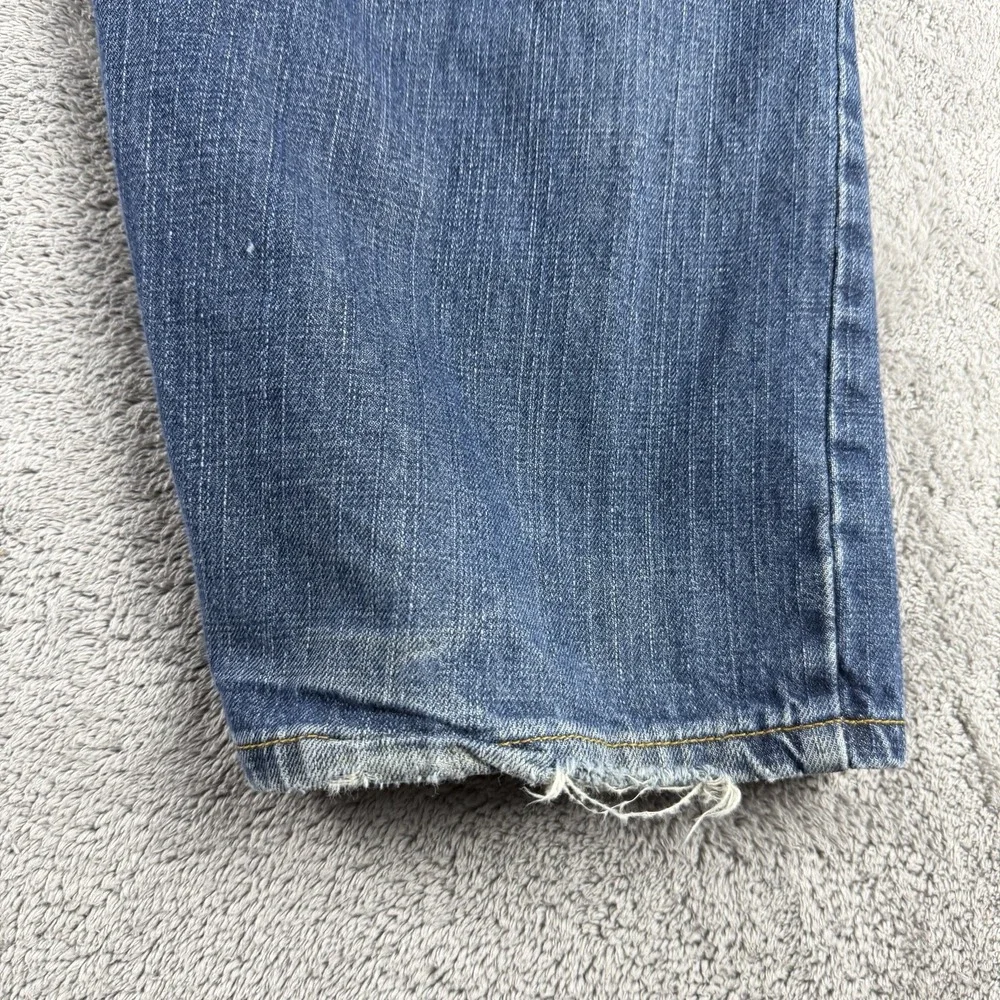 Levis cuffs worn